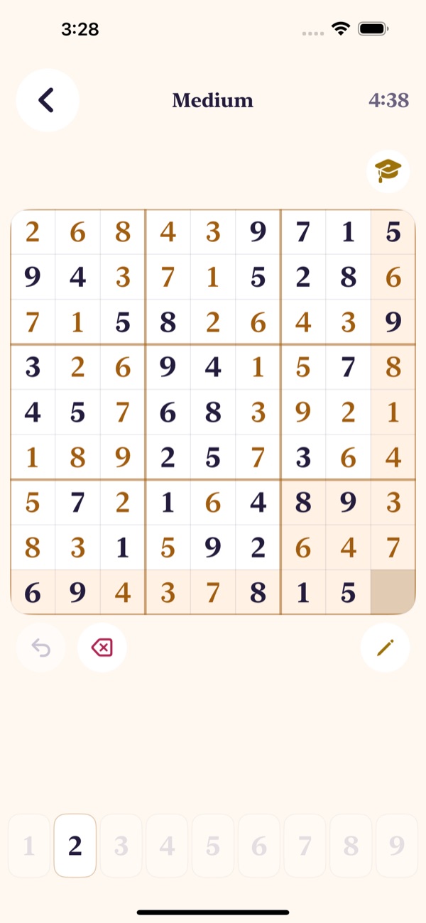 Grandmaster Sudoku gameplay screenshot
